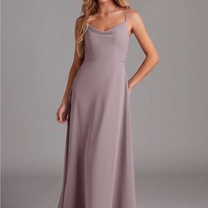 Azazie Mauve Maxi Dress
